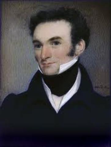 first NZ representative James Busby posted to NZ