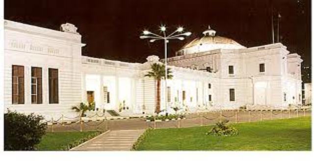 Man Sets himself on fire infront of Egyptian Parliament Building