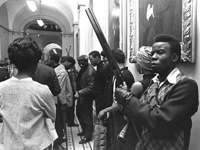 Protest against limits to bear arms.