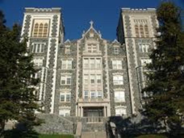Began attending school at the College of St. Scholastica