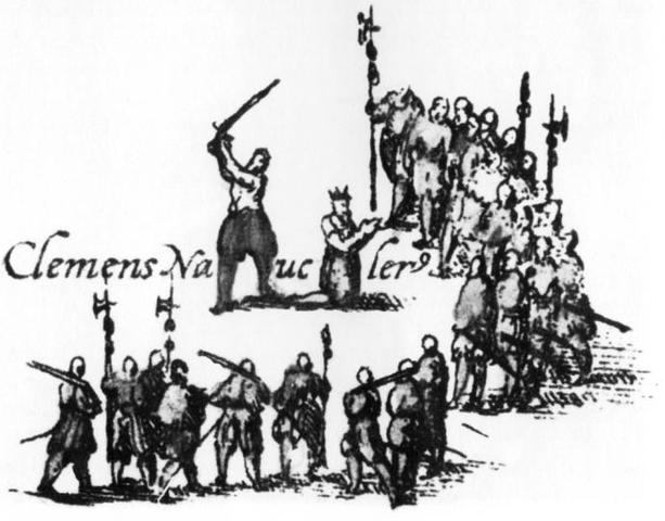 Kongeparret bliver henrettet