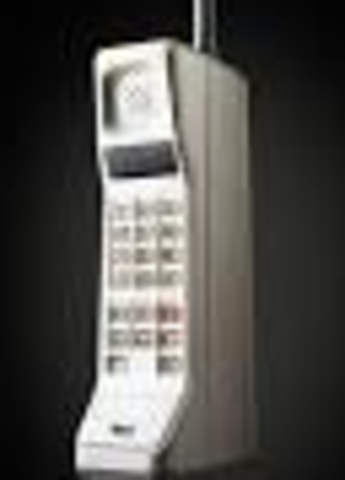 The first comercial mobile phone the "DynaTAC 8000x".