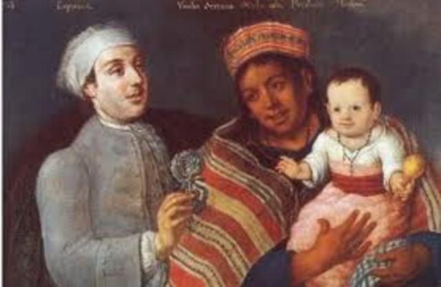 Mestizos, offspring of Native Americans and Europeans, became legal