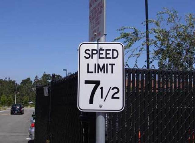 The First Speed Limit There.