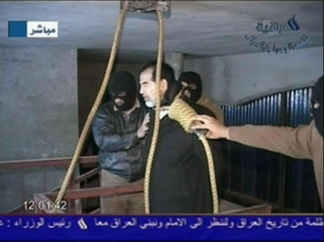 Pena de muerte para Saddam Hussein