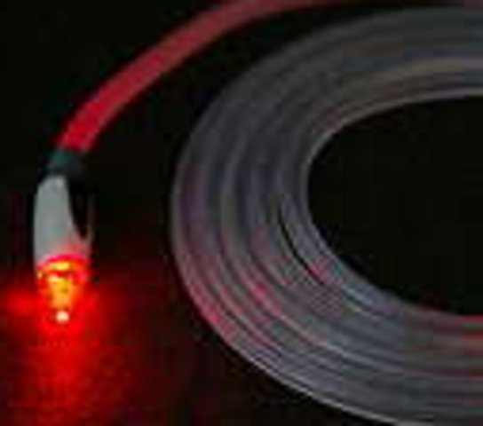 First transatlantic fibre optic cable is installed using glass fibres.