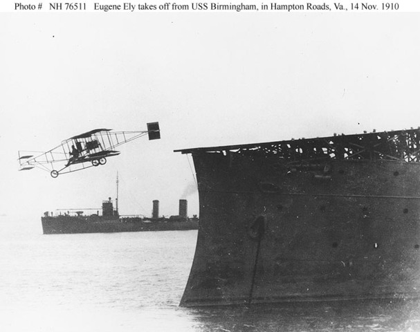 First take off from a ship