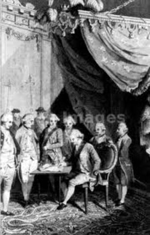 British Signs the Articles of Peace