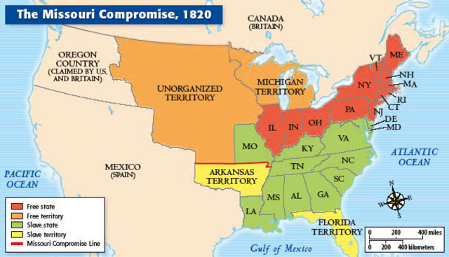 Missouri Compromise is created
