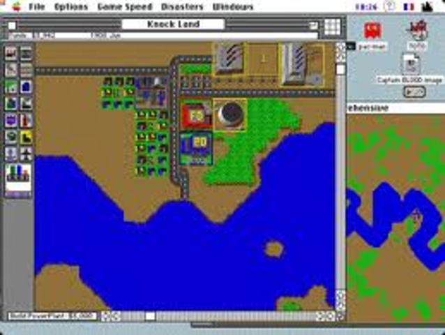 lanzamiento de Sim City que será luego continuado por Sim Farm, Sim Earth, entre otros / Aparece la game boy Nintendo