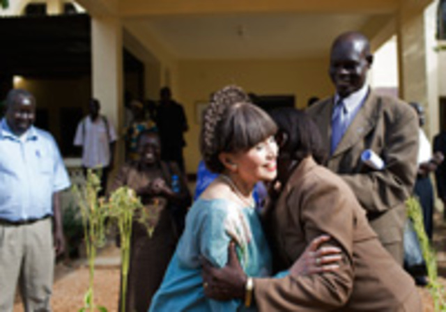 Goodwill Ambassador Tetsuko Kuroyanagi in South Sudan is lifeline for young victims