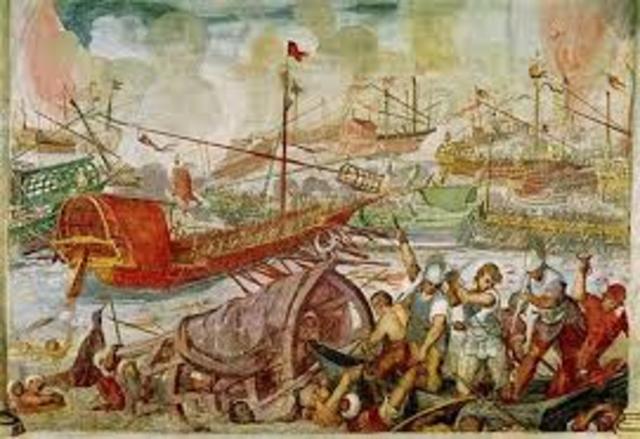 FELIPE II VENZE A LOS TURCOS EN LA BATALLA DE LEPANTO