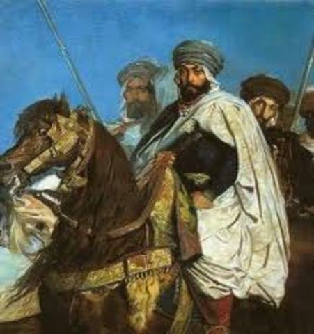 El ejercito musulmán invade la Península