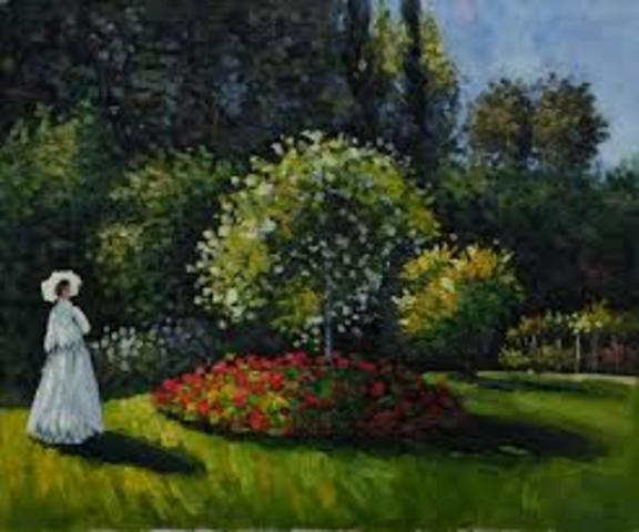 painted "Women in the garden"