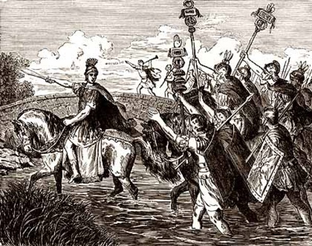 Caesar crosses the Rubicon 49 BC