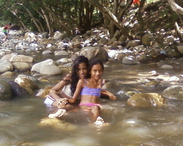 my younger sister and i