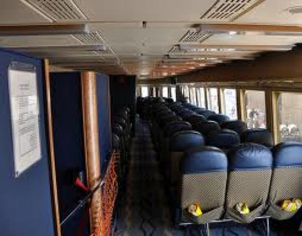 Passenger service across the English Channel introduced