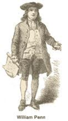 Deleware was founded by William Penn because Duke Of York gave Penn this land