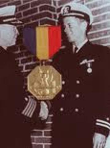 Medal given to JFK for participation in War