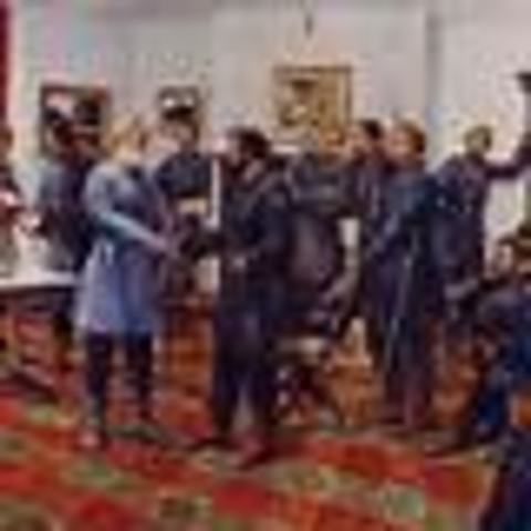 Confederacy surrenders at appomattax