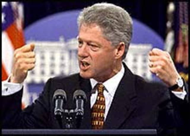 Preident Clinton Announces The 1998 Budget Surplus