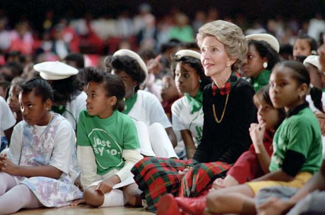 Nancy Reagan and the “Just Say No” campaign