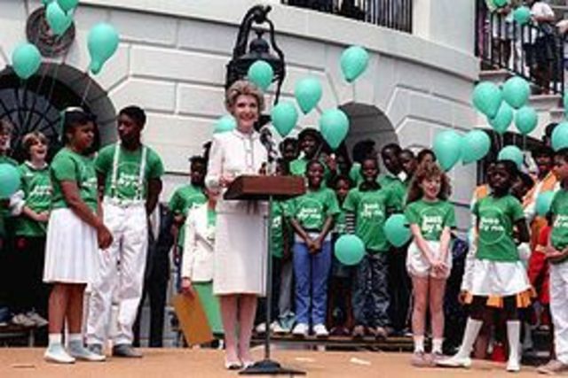 Nancy Reagan and the "Just Say No" campaign