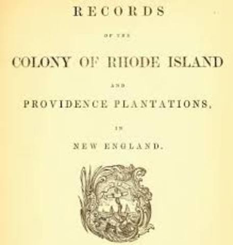 Rhode Island founded