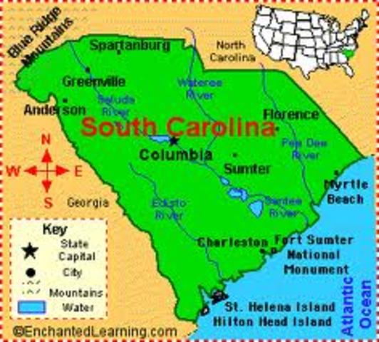 South Carolina is founded
