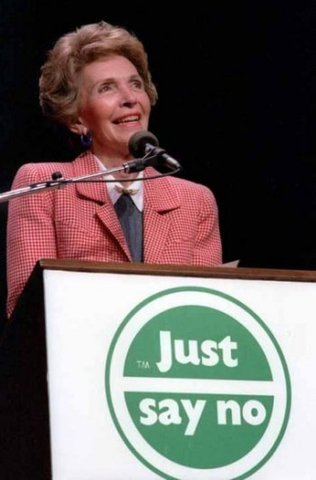 Nancy Reagan and the "Just say no" campaign