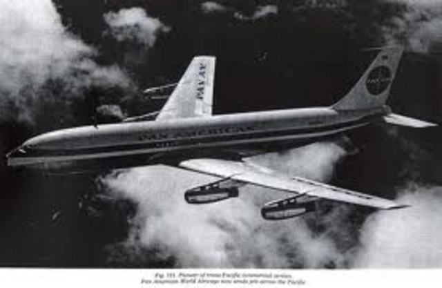 First transpacific mail service