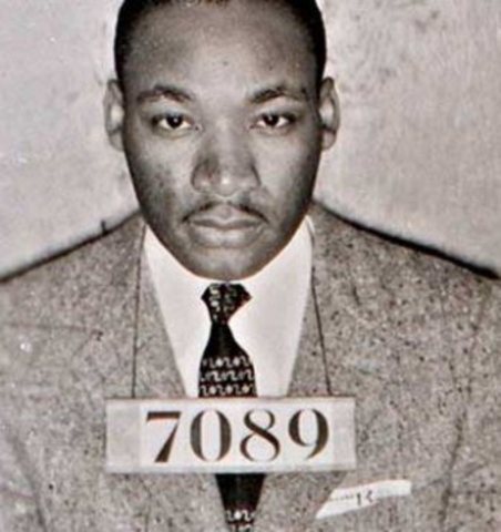 Martin Luther King arrested, "letter from Birmingham jail"