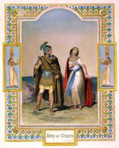 Mark Antony and Cleopatra live together