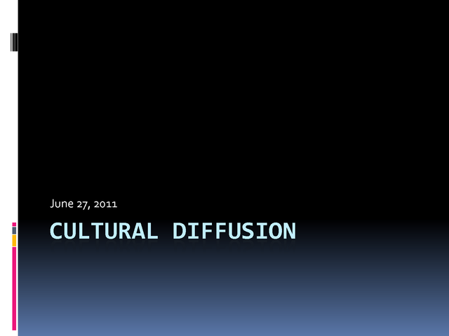 Cultural Diffusion