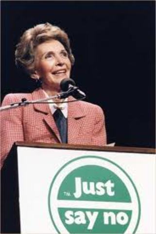 Nancy Reagan and the “Just Say No” campaign