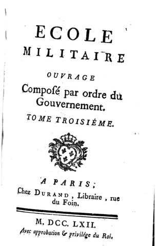 Publication "Ecole militaire"