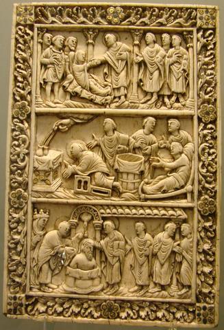 Reims Detail of Ivory Book Cover