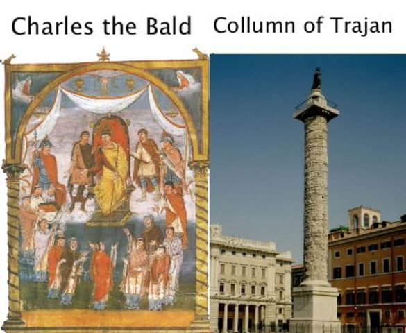 School of Tours - Charles the Bald / Collumn of Trajan