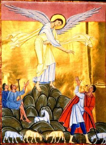 Annunciation to the Shepherds Lectionary of Henry II
