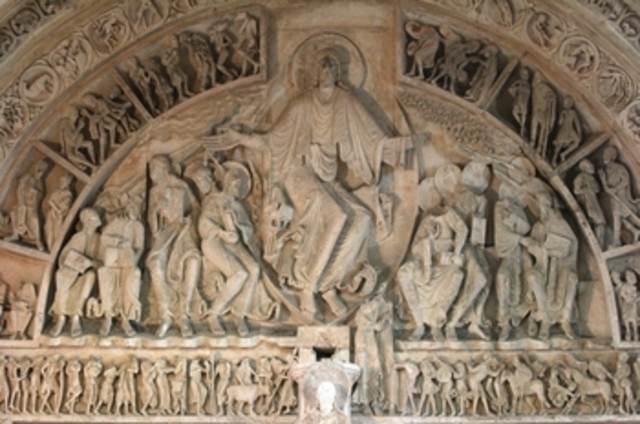 Vezelay, Tympanum Over Main Door Pentecost