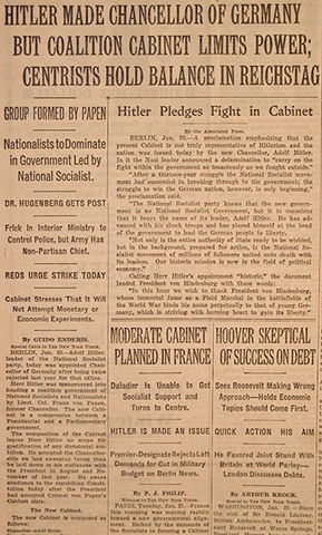 Hitler is made Chancellor of Germany