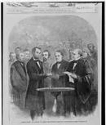 Lincoln takes office