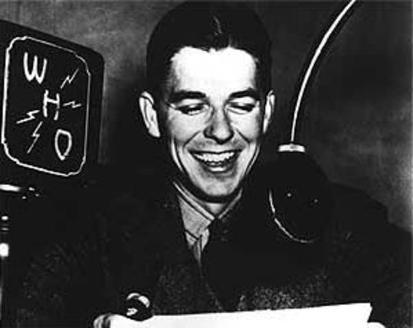 Reagan hired as sportscaster