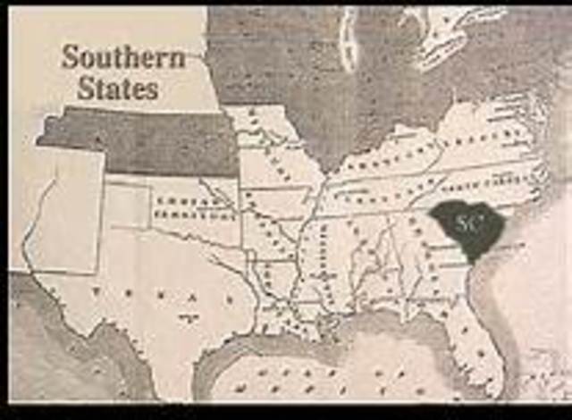 South Carolina secedes from the US
