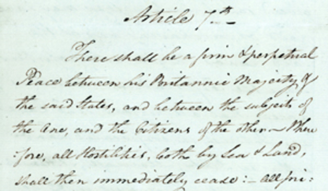 British sign Articles of Peace