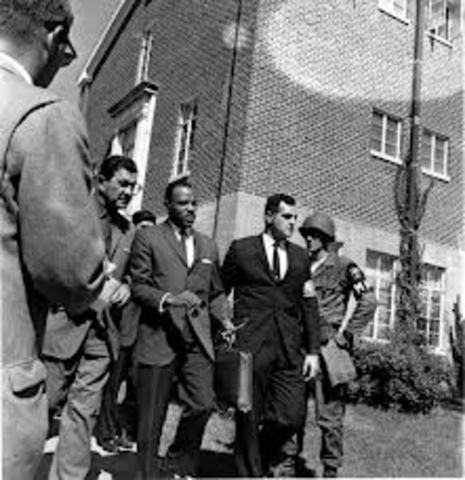 James Meredith becomes the first black student at the University of Mississippi