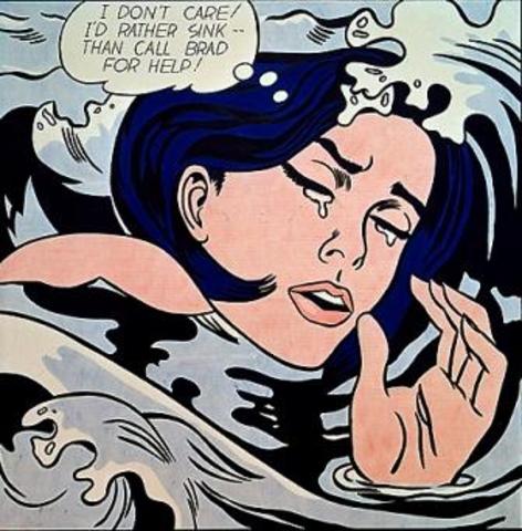 Roy Lichtenstein- 'Drowing Girl'