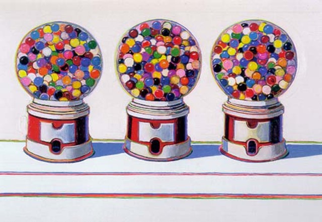 "Three Machines" - Wayne Thiebaud