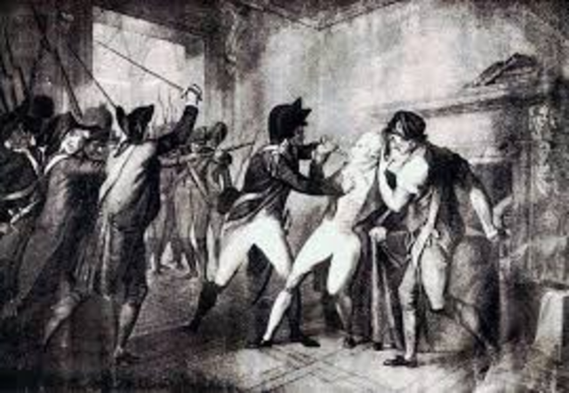 National Assembly arrested Robespierre
