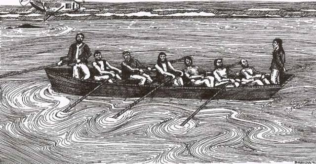 Pamphlett, Finnegan and Parsons were shipwrecked on Moreton Island